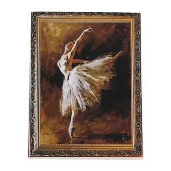 

DIY Oil Painting Paint By Number Kit Image Drawing On Canvas By Hand Coloring Arts Crafts & Sewing NEW Ballet Girl