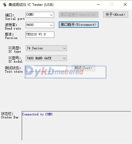 USB интегральная схема тестер проверки IC логика проверки цифровой тестер цифровых микросхем 74 40 серии измерительный прибор модуль