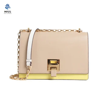 

2019 new women's bag Luxury design cow leather handbag Fashion shoulder messenger bag Infinite lock chain bag