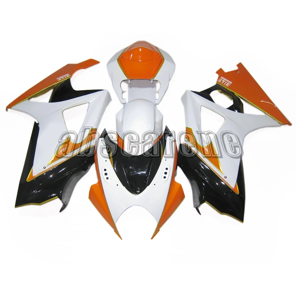 Полный комплект обтекателей для Suzuki GSXR1000 K7 2007 2008 GSXR-1000 07 08 ABS пластик инъекции кузова мотоцикла оранжевый черный белый