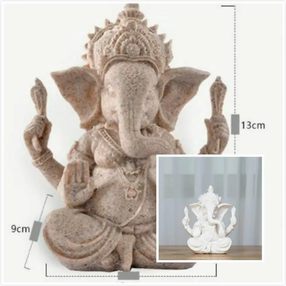 5 &quotукрашения Статуэтка Ганеша Смола индуистский слон Бог высокое качество сидя