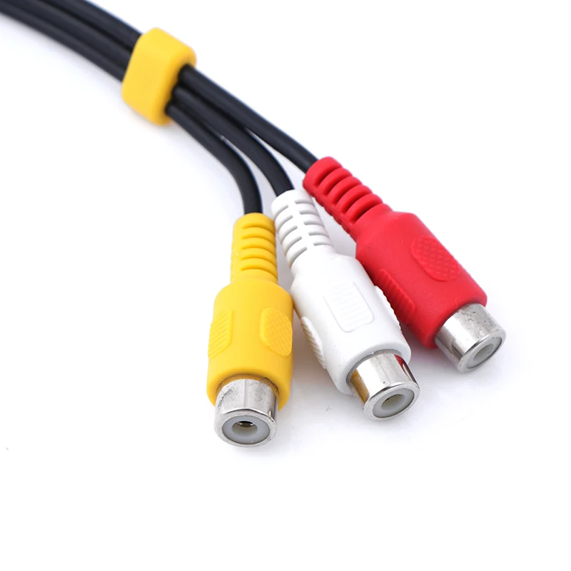 1 шт. 3 5 мм Aux Мужской стерео до RCA Женский Аудио Видео AV Кабель адаптер для