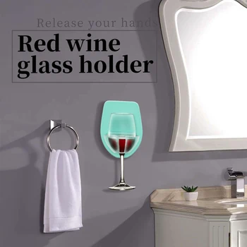 

Watt Plastic Wine Glass Holder For The Bath Shower Red Wine Glass Holder Bar Bathroom Accessories Kitchen Gadget Set