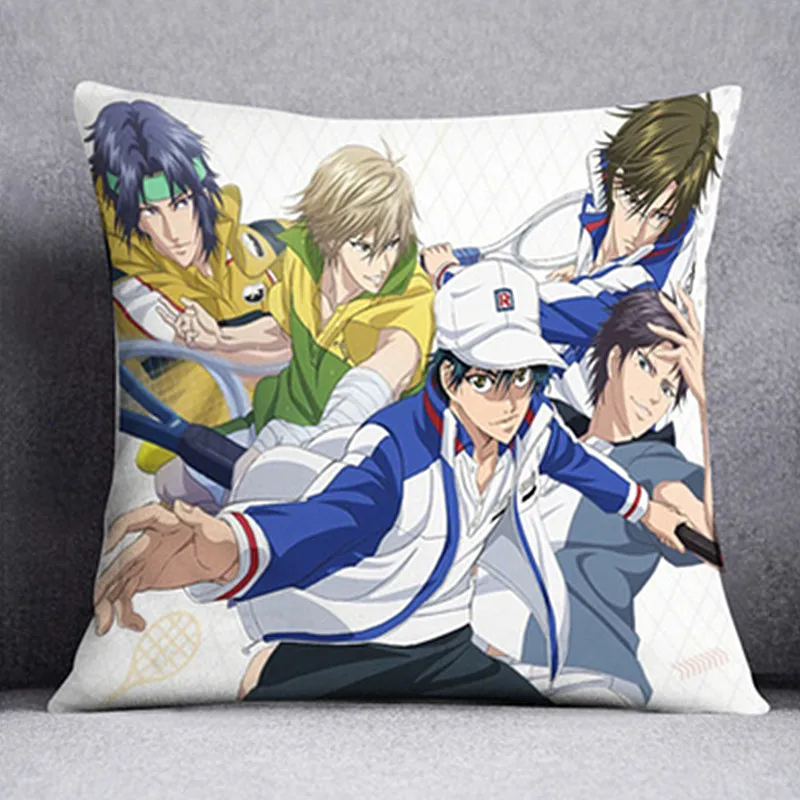Декоративные подушки Amellor Prince of Tennis, 4 размера, мягкие квадратные двухсторонние Мультяшные подушки с принтом, подарки A192