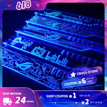 

Acrylic Bracket for Brace GPU Card Size 280 * 55 * 6mm Use for Fix Video Card RGB Light Connect AURA 4PIN Graphics card Header