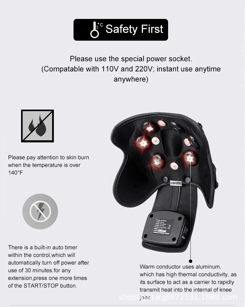 KNEE MASSAGER WITH HEAT
