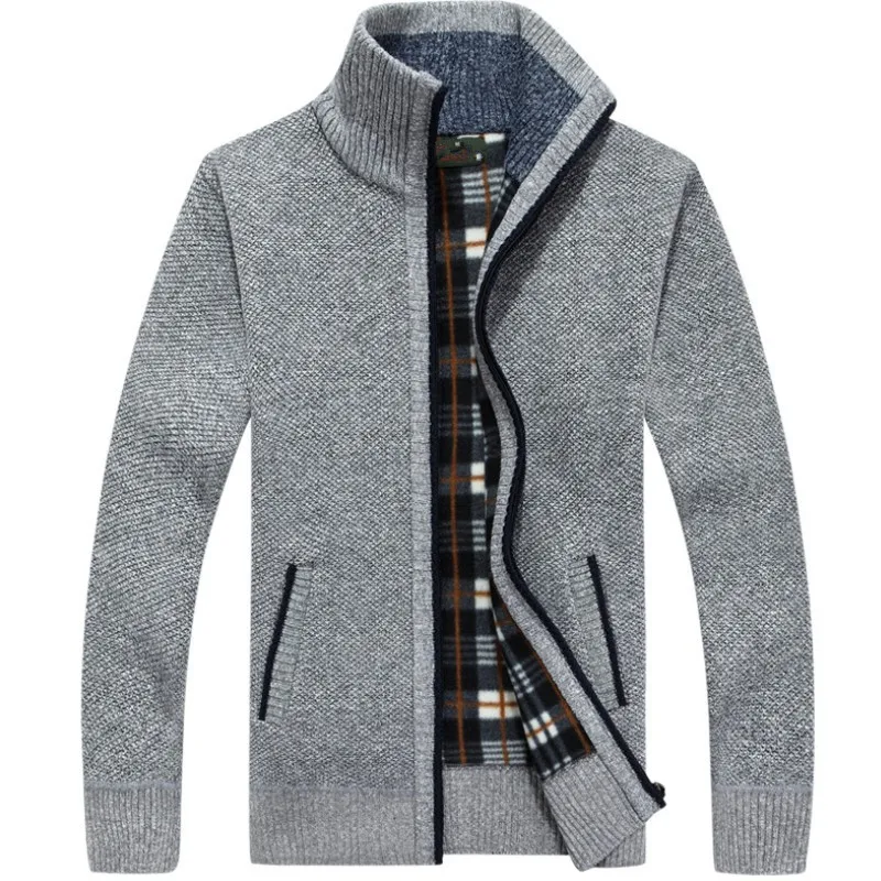

New Arrival 2019 Sweaters Men Casual Opened Pullover Men Stand Collar Warm Autumn Winter Fashion Solid Mens Sweater M-3XL