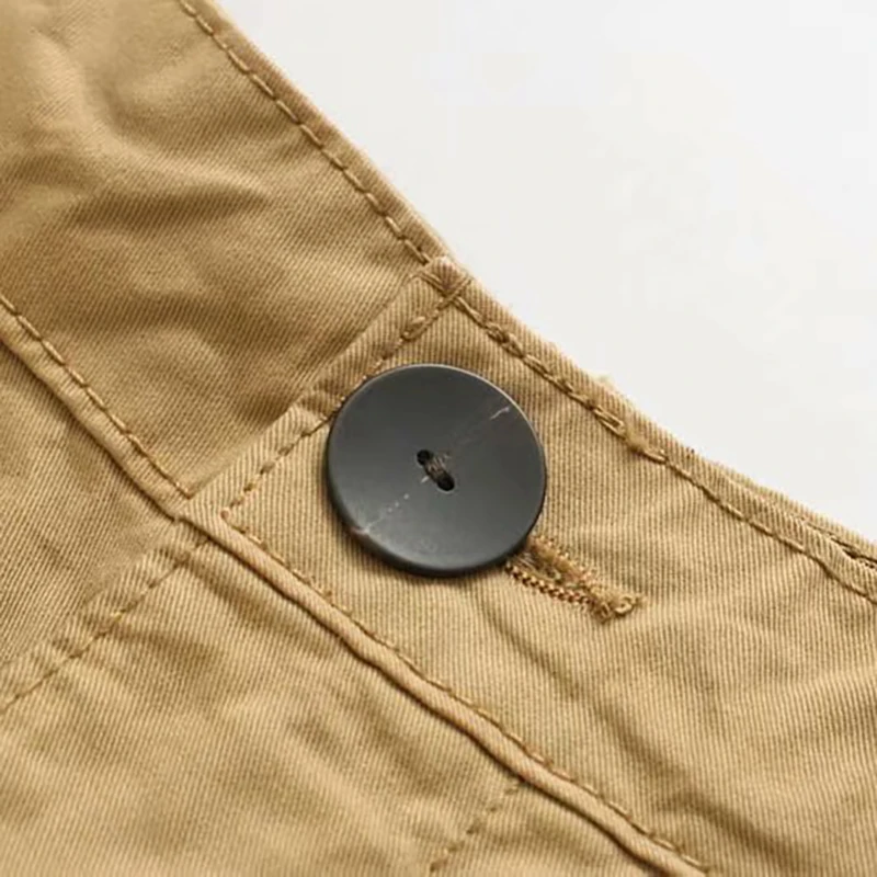 Fashion Loose High Waist Khaki Pants Women Streetwear Boyfriend Pleated Trousers Solid Pockets Harem Pants Pantalon Femme