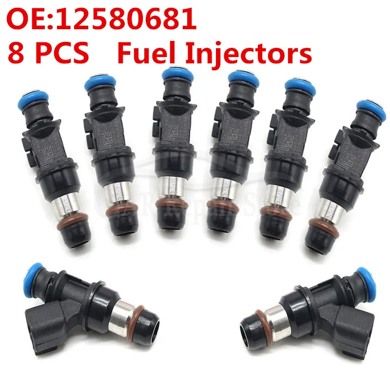 8 шт. Топливные форсунки 12580681 для Delphi 2004-2010 Chevy GMC 4,8 5,3 6,0 6,2 forsunka nozzel для Cadillac Escalad/Isuzu/Buick