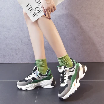 

BIGFIRSE Women Fashion Shoes Flyknit Lace-up Solf Fashion Sneaker For Woman Spring Flat Shoes Zapatos Mujer Women Sneakers Brand