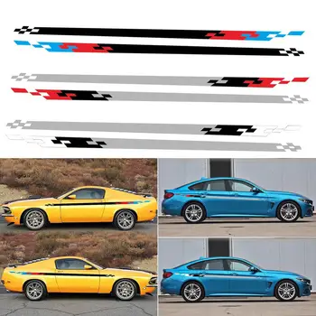 

Both Sides Waist Line Car Sticker For A3 A4 Q5 Corolla Golf Elantra Civic Ford Focus 2 3 Cruze Customized Vinyl