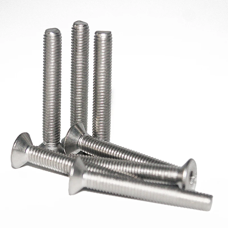 Fullerkreg M5x80mm 304 нержавеющая сталь с плоской головкой шестигранные винты крепеж DIN7991 10 шт