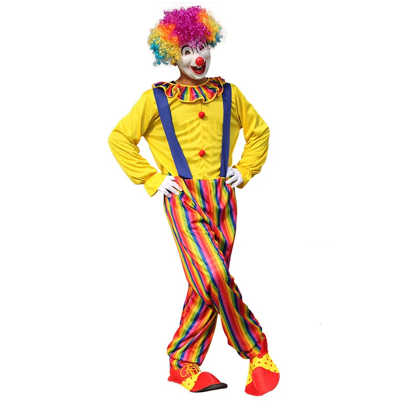 Adultes Mesdames Funny Clown Joker Costume Cirque Party Dress Up Costume 5 