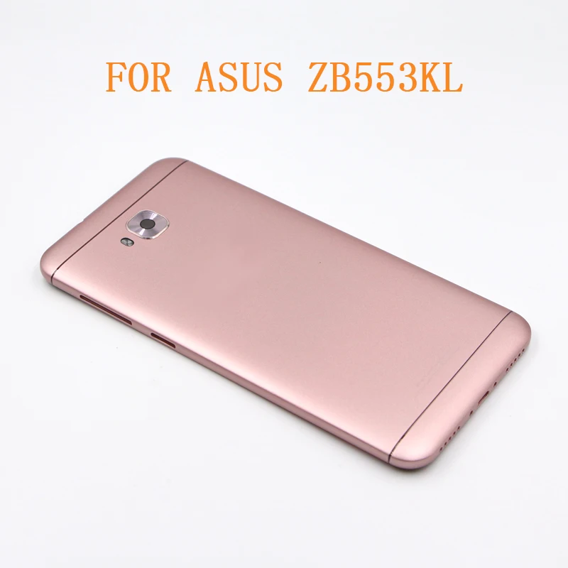 Реальный задний корпус Для ZENFONE 4 Selfie задняя крышка Батарейная дверь ZB553KL с кнопками громкости питания Замена для AS-US