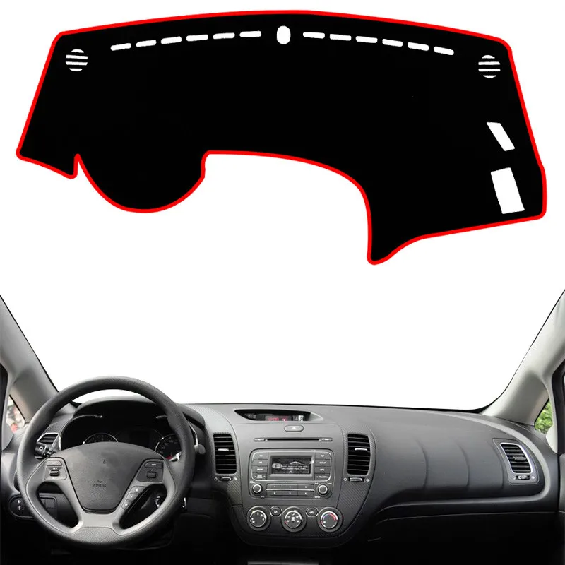 

Car Dashboard Cover Pad Mat Dash Sun Shade Instrument Carpet Accessories For Kia Cerato Forte K3 2013 2014 2015 2016 2017 2018