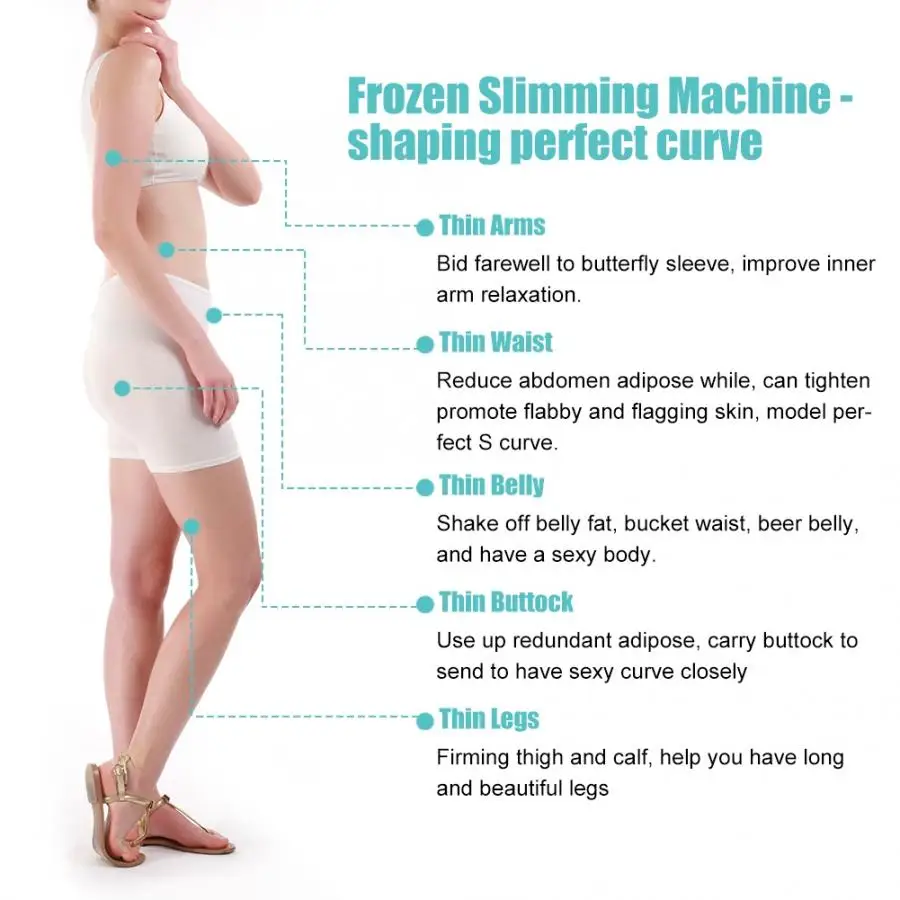 Fat Burning Freeze Fat Negative Pressure Liposuction Frozen Body Slimming Fat Burner Machine,Antifreeze Membrane(Necessity