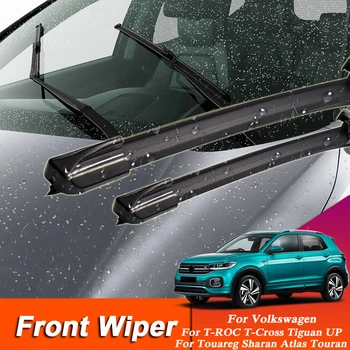 

2pcs Car Wiper Blade Windscreen Wipers For Volkswagen Teramont Atlas T-Cross T-ROC Tiguan UP Caddy Windshield Rubber Wiper