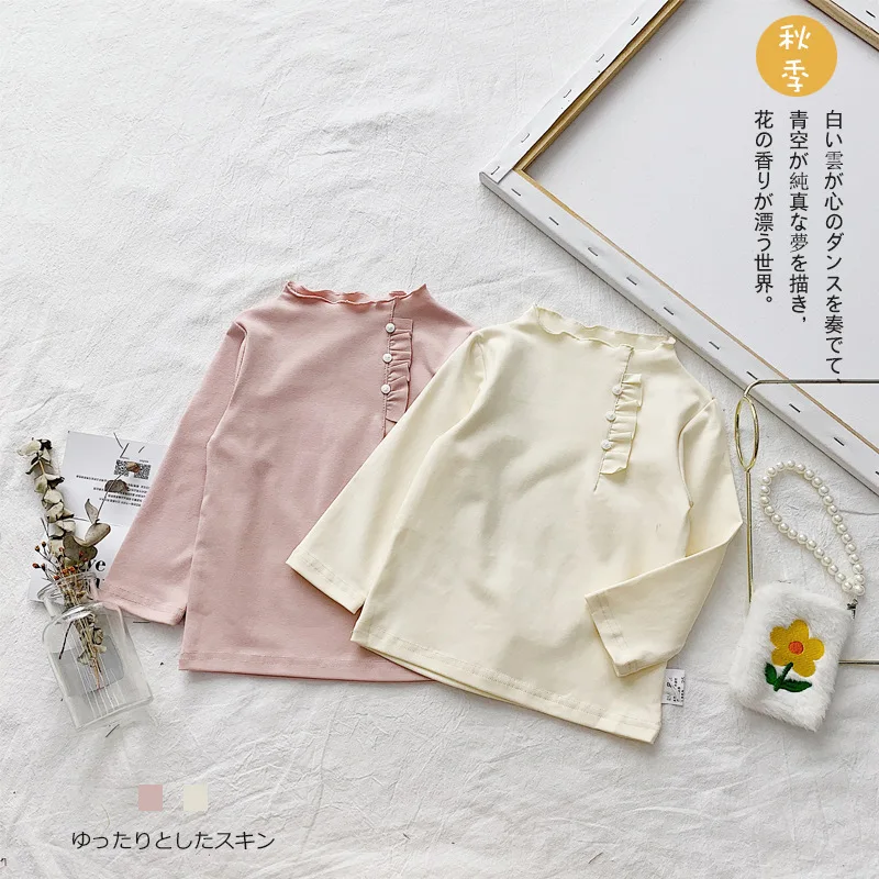 WLG детская футболка детские однотонные бежевые розовые повседневные футболки