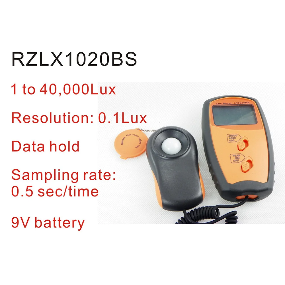 LX1020BS Auto Range LCD Display Pocket Environmental Testing High Accuracy Instrument Digital Portable Measuring Tool Lux Meter