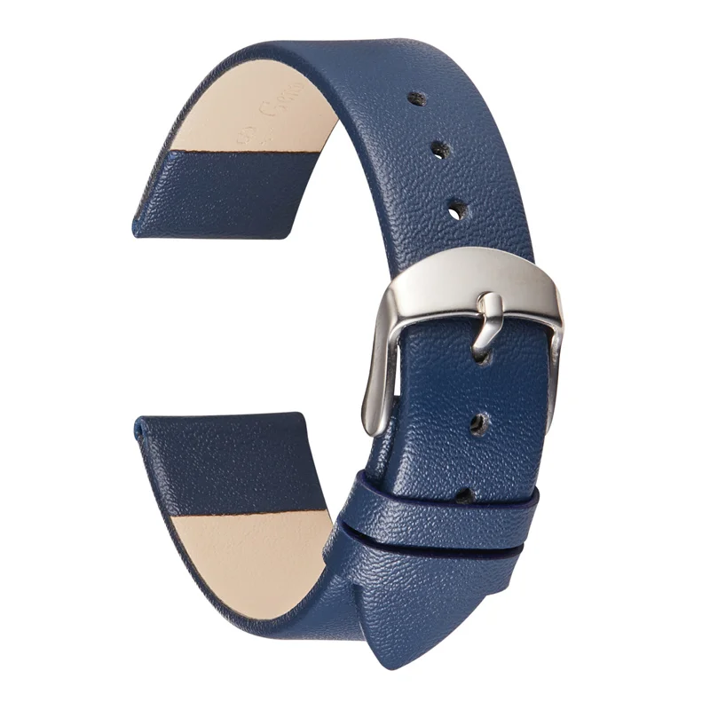 Elegant Women's Soft Calfskin Leather Watch Strap - Thin Fashion Bracelet Wristband