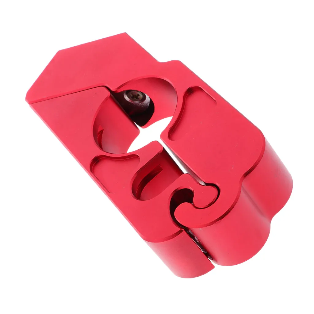 Handlebar Lock Motorcycle Scooter Grip Brake Lever Anti Theft Security Lock with 2 Keys Universal Red