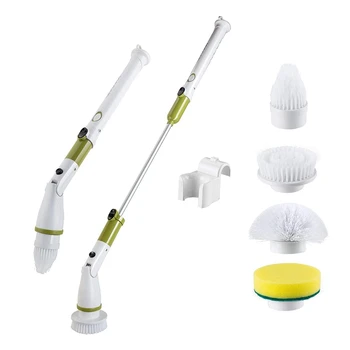 

Electric Spin Scrubber 360 Cordless Tub and Tile Scrubber with 4 Replaceable Shower Scrubber Brush Heads