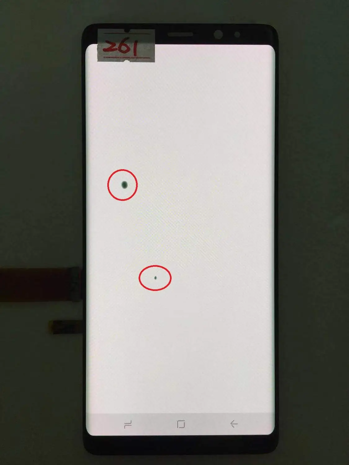 AMOLED с рамкой для samsung Galaxy NOTE 8 lcd N950A N950U N950F N950V дисплей сенсорный экран в сборе с черными точками - Цвет: NO.261 Blue Frame