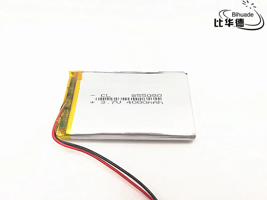 3,7 V 4000mAh 855080 805080 литий-полимерная LiPo аккумуляторная батарея для Mp3 power bank