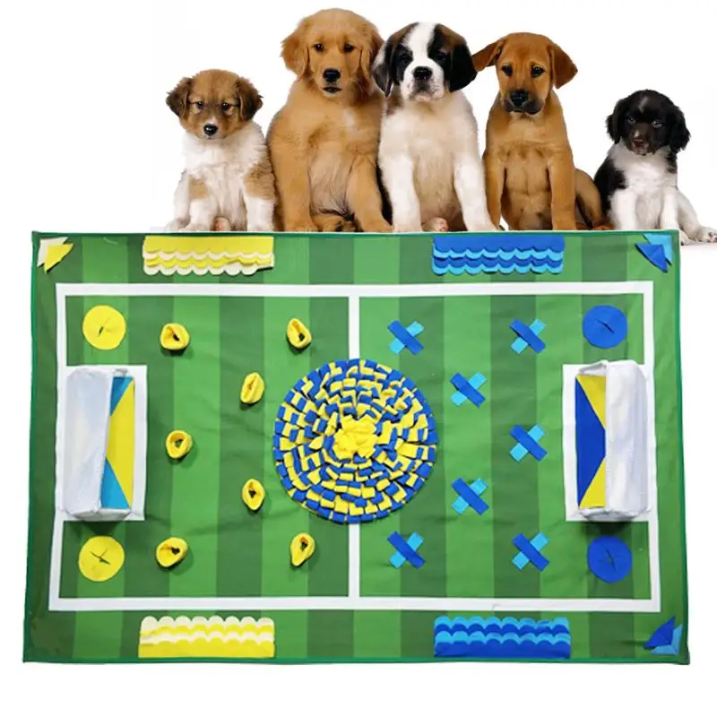 

Football Field Mat Activity Blanket Pet Dog Snuffle Mat Football Field Mat Pet Puzzle Toy Sniffing Training Pad Feeding Mat