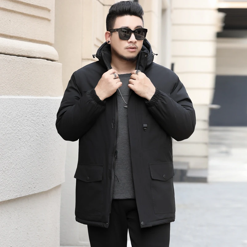 Новинка размера плюс 10XL 9XL 8XL брендовая зимняя длинная парка куртка для мужчин Толстая парка пальто для мужчин стеганая зимняя куртка теплая одежда