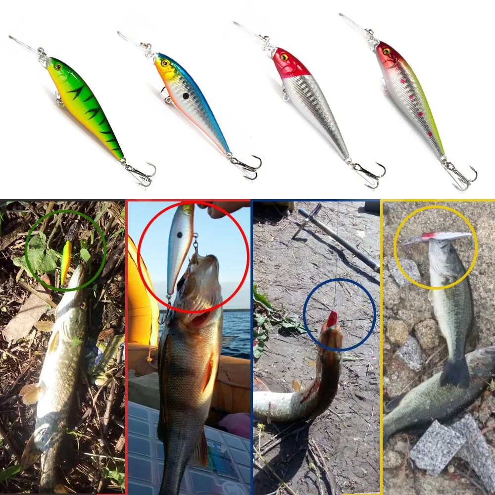 

hercm 2020 Fishing lure 1pcs Pike Bait Minnow 11cm 10.5g Jerkbait Deep Swim Wobblers Crankbait