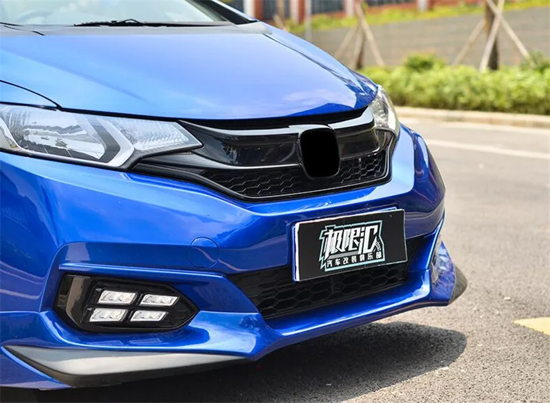 CEYUSOT Решетка переднего бампера гоночные грили для Honda Fit Jazz декоративная крышка бампер сетчатая крышка решетка отделка полосы GK5