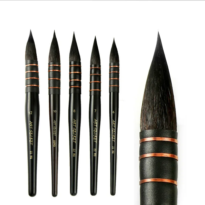 1 pc Watercolor Brush Professional Round Squirrel Hair Paint Brush for