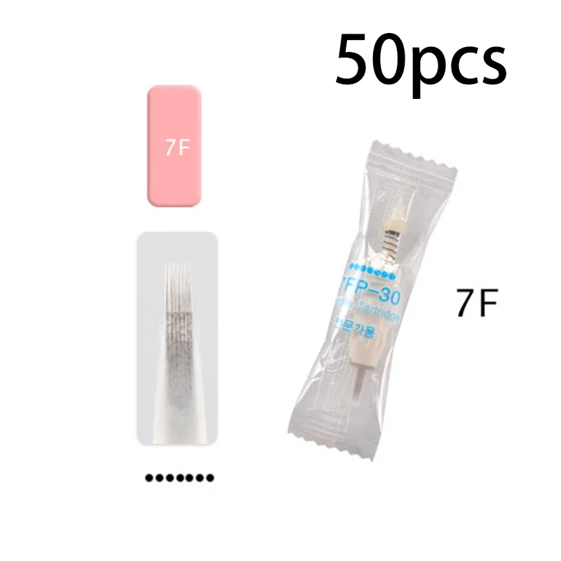 7F 50PCS Dermografo charmandt машина 4 в машинки для татуировок постоянный макияж машина для бровей eyeline тату микроблейдинг легко нажмите Novo - Цвет: 7F 50PCS