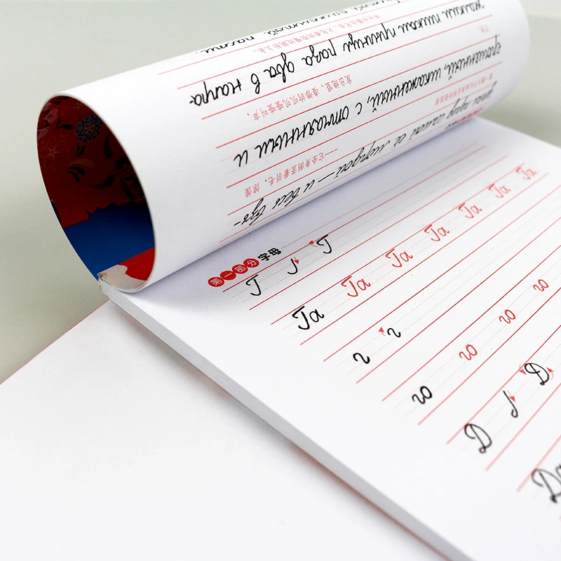 Adult Russian Copybook Reusable HandWriting Russian Basic Student Calligraphy Book School Supplies Thicken Copybook книга afbeelding