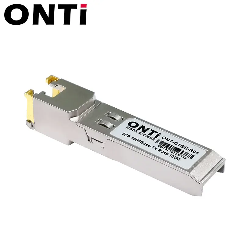 ONTi модулем программирования в производственных условиях RJ45 переключатель гигабитный преобразователь интерфейса 10/100/1000 разъем для программирования в производственных условиях Медь RJ45 модулем программирования в производственных условиях Gigabit Ethernet Порты и разъёмы