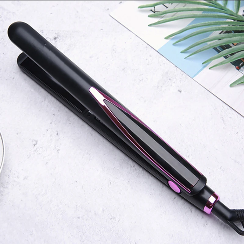 

Mini Portable Hair Straight Splint Plate Fringe Curling Straightener DIY Electric Curlers Hair Styling Tools Dry & Wet Flat Iron