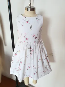 

ZMHYAOKE-BP Girls Dress Cotton Print Children's High Quality Birthday Christmas Dress Girl Beautiful Princess Dresses for Girl