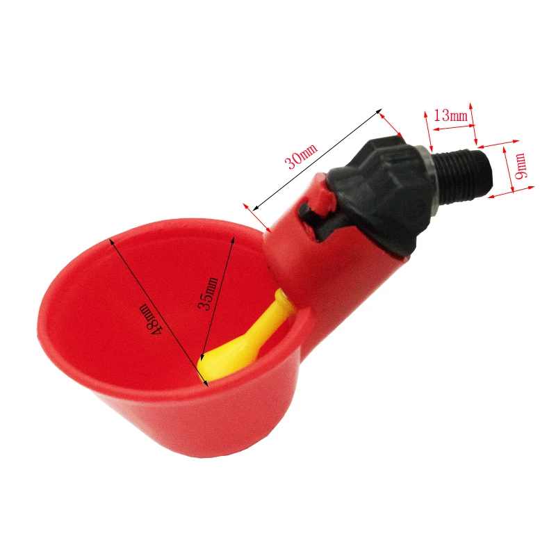 Automatic Chicken Drinking Cup Screw Cap Drinker Water Bowl Nipple Farm Poultry Feeder Quail Drinking System 1 Pcs poultry water dispenser poultry drinking cups poultry feeder poultry waterer animal drinking bowl