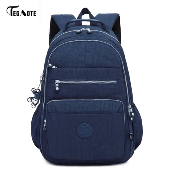 

TEGAOTE Brand Laptop Backpack Women Travel Bags 2017 Multifunction Rucksack Waterproof Nylon School Backpacks For Teenagers