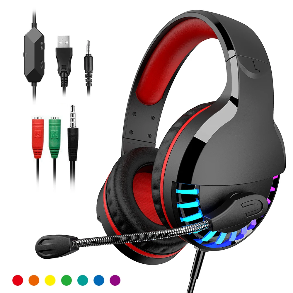M18 PS4 Gaming Headphones 4D Stereo Earphones Headset with Reduction Microphone for New Xbox One Laptop Computer Tablet Gamer