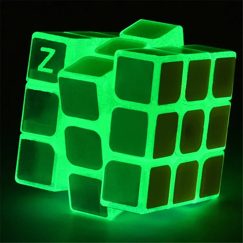 Z-CUBE Светящиеся в темноте 3x3x3 Волшебные кубики-головоломки светящиеся игрушки Cubo Magico Noctilucous Развивающие игрушки для детей Классические детские игрушки