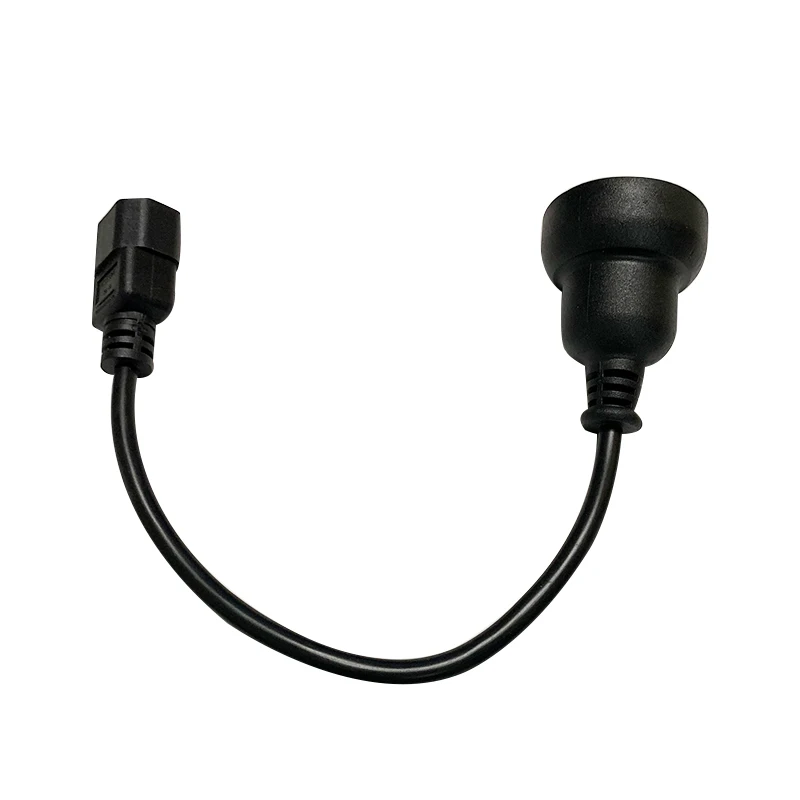 0.6M 3*0.75mm Square C14-AU Socket IEC320 C14 Male Plug To AU Socekt Female Power Extension Cable Cord Adapter Wire 10A/250V