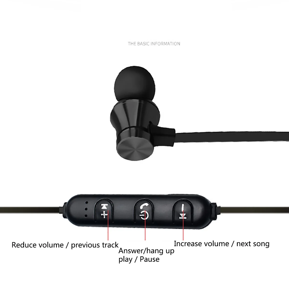 Магнитные беспроводные Bluetooth наушники XT11 Музыкальная гарнитура для телефона