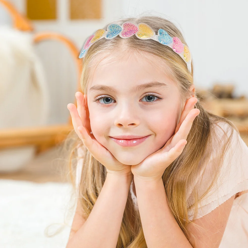 New Girls Cute Cartoon Sequins Hairbands Hairstyle Kid Heart Sweet Hair Clips Headband Headwear Fashion Accessories | Детская одежда и