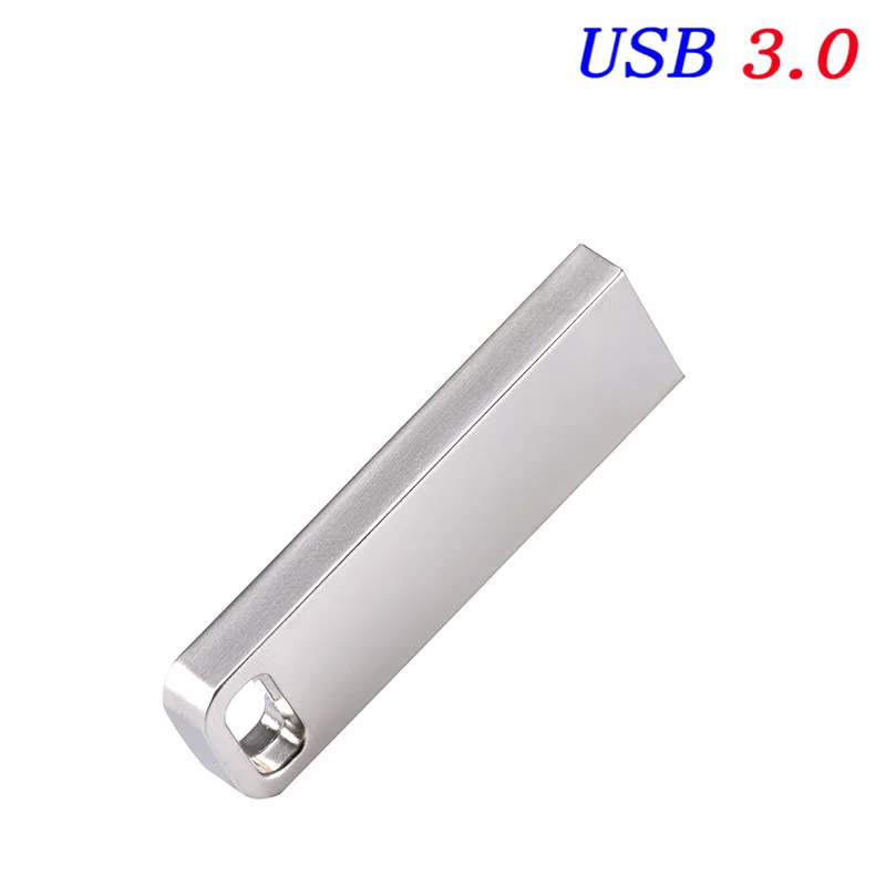 JASTER прямоугольные металлические USB 3,0 карта памяти usb флэш-накопитель 128 Гб 64 ГБ 16 ГБ 8 ГБ 32 ГБ 4 ГБ Флешка более 10 шт. бесплатный логотип - Цвет: Silver
