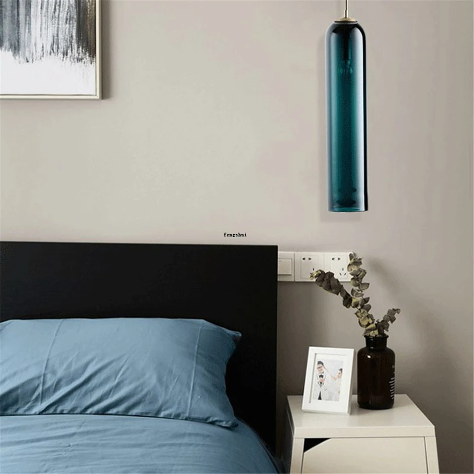 Современный светодиодный подвесной светильник из стекла, освещение для спальни, гостиной, столовой, освещение для интерьера, подвесной светильник