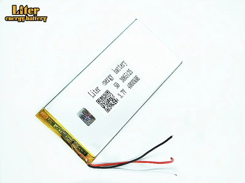 3 line 3.7V 4000mAH 3065125 Polymer lithium ion / Li-ion battery for tablet pc BANK,GPS,mp3,mp4