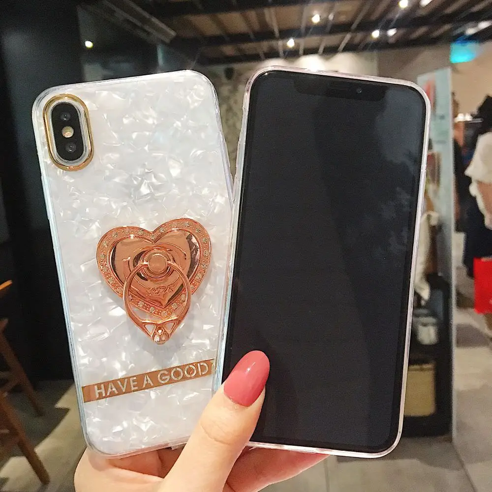 LLZ.COQUE чехол с гальваническим геометрическим мрамором для Iphone 11 Pro X XS Xr Max 6 6S 7 8 PLUS, металлический кольцевой кронштейн, чехол с подставкой