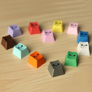 

Capture Smiling Angel 12 Keys/set PBT Double Colors Injection Molding Translucent Keycap Key Cap R4 Height